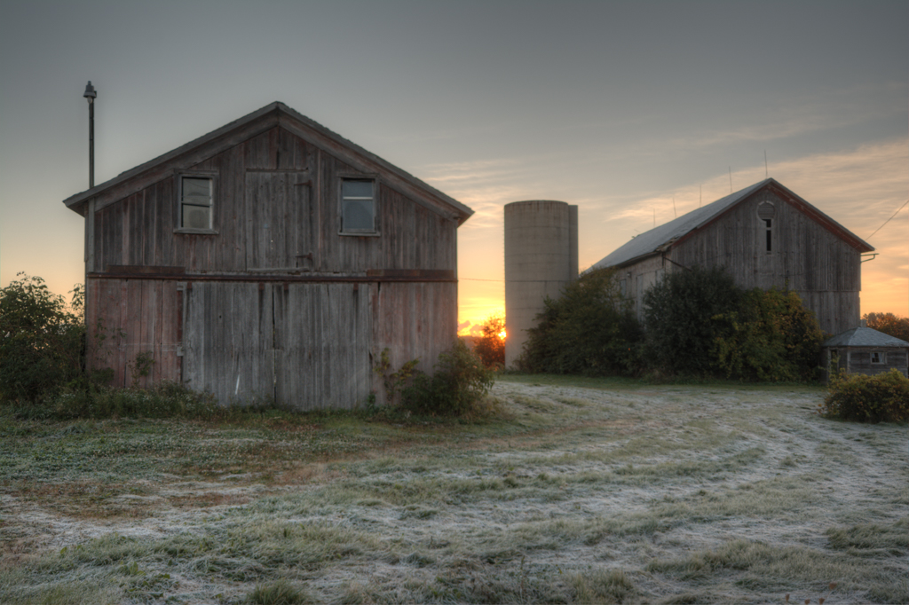 Sunrise on a Wisconsin Farm